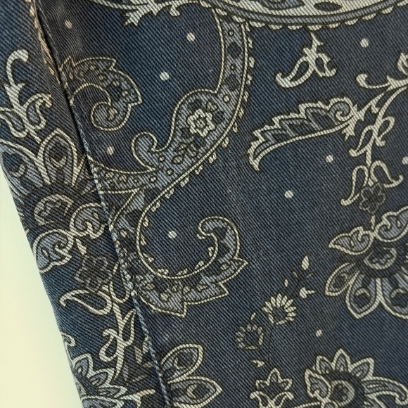 WEWOREWHAT | PAISLEY HIGH WAISTED COTTON RIGID STRAIGHT LEG JEANS SIZE 29 - Picture 7 of 8